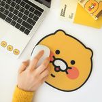 Kakao Friends Choonsik Face Mouse Pad | 215x187mm Non-Slip Desk Accent | Soft Touch Feel | Made in Korea